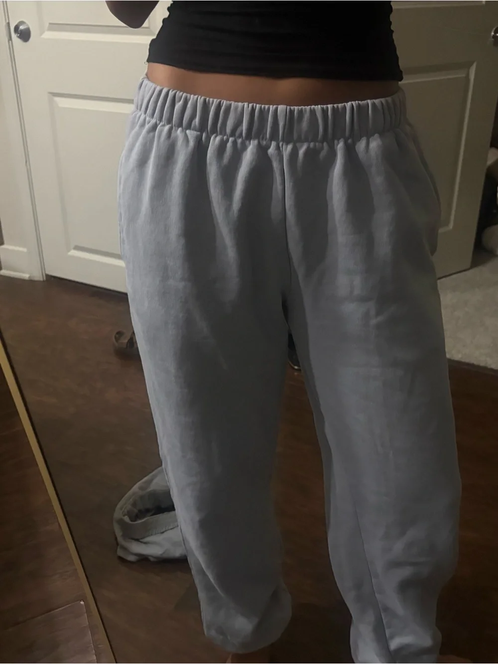 Brandy Melville Light Blue women's  Elastic-Waist Sweat Pants